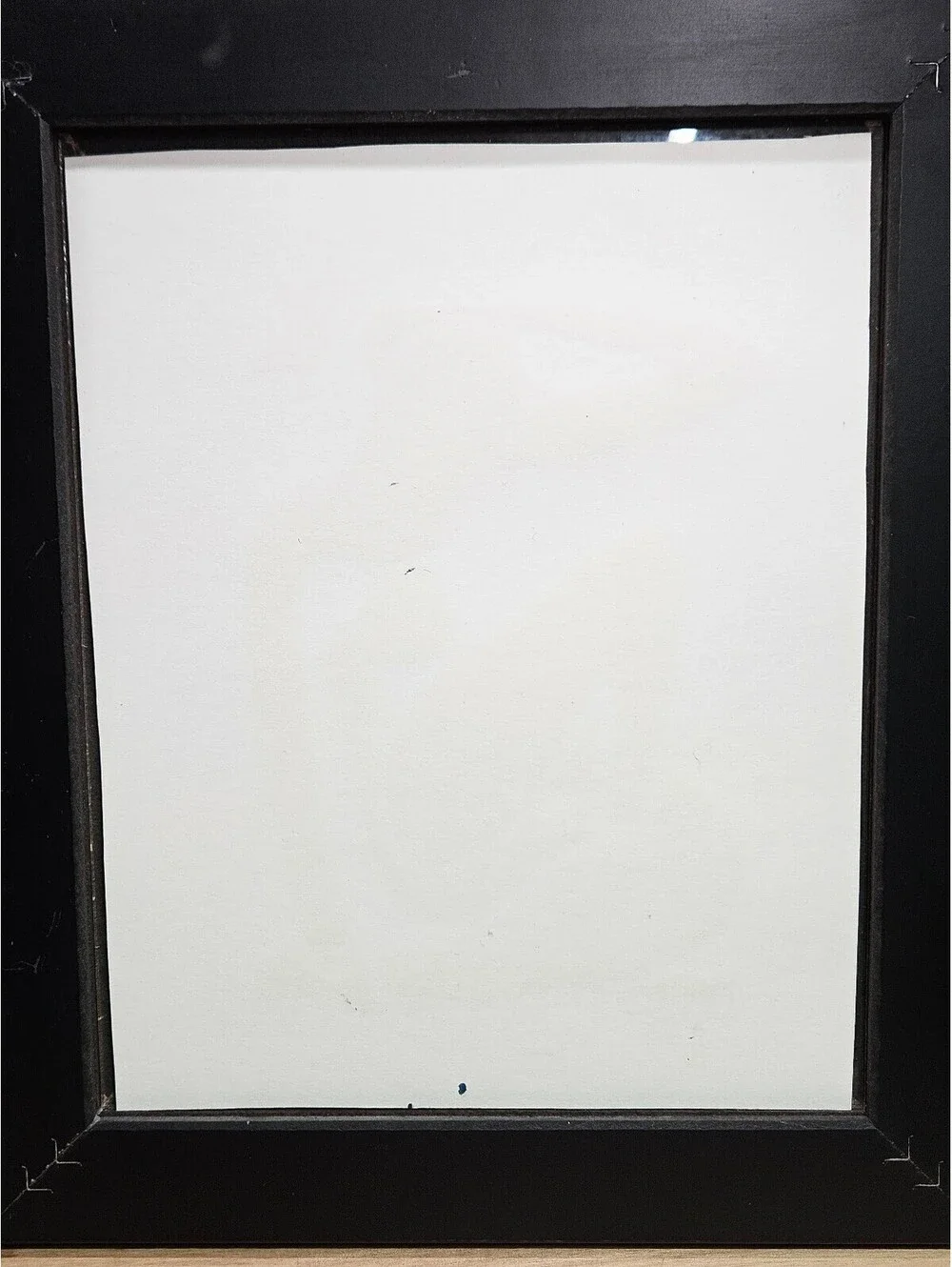 Vintage Framed Matisse Style Blue Seated Female Silhouette Textured Sand Art